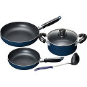 和平フレイズ お手入れ簡単 【調理器具セットC】 両手鍋 18cm & 片手鍋 16cm セット ブルー ふっ素樹脂加工 IH・ガス対応 スティージーII MB...