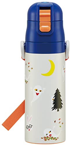 スケーター(Skater) 子供用 プラスチック 水筒 480ml ワンプッシュ開閉 抗菌 子供に優しい 軽量 抗菌加..