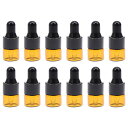 Frcolor スポイト瓶 1ml 遮光瓶 アロマオイル アロマ保存容器 ガラス製 茶色 スポイトボトル 精油 香水 遮光ビン 小分け 詰替えボトル 30本セット