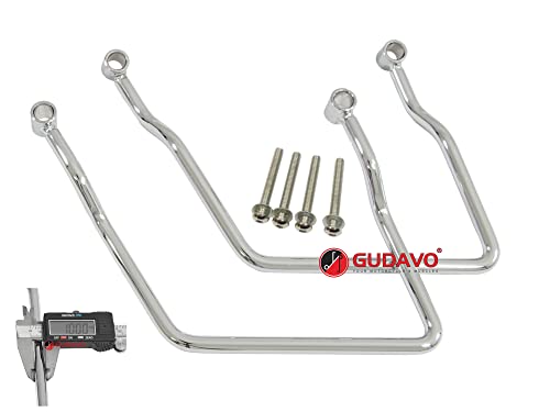 GUDAVO 荷物サドルバッグ パニエ サポートバー ホンダ VTX 1300 S/R Retro/VTX 1800 N NEON/VTX 1800 R..