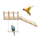 3点セット 鳥 はしご ブランコ 止まり木 インコ 遊び場 鳥の遊び場 鳥用 遊び場 おもちゃ バード 天然木 アスレチック 玩具 スタンド 止まり木 はしご ブランコ ケージアクセサリー バードトイ 鳥の巣 鳥栖 ラブバード セキセイインコ 小鳥