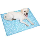 PETTOM クールマット 96x81cm ひんやりマット 犬 猫 クールジェルマット 冷感マット ひんやりシート 熱中症対策 中型犬 小型犬 猫 ウサギ用 夏用ペットベッド ひえひえ爽快冷却シート 涼感冷感シート 犬猫の暑さ対策品
