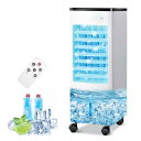 【Amazon 限定ブランド】冷風機 冷風扇 強力【2025年新モデル】6Lタンク スポットクーラー 移動式エアコン 工事不要 3段階風量 簡易クーラー 業務/家庭両用 冷房器 強力 静音 涼しい 移動式クーラー 自動電源OFF機能 冷却ファン キャスター付き