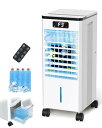 【2025夏革新版 極上冷感テクノロジー】冷風機 冷風扇 冷風扇風機 【銀イオン抗菌】省エネ 節電 冷風機 強力 人気保冷パック*4 8L大容量 冷感アップ マイナスイオン 首振り スポットクーラー 冷房 LED液晶画面 3つモード&風量3段階 12H切タイマー