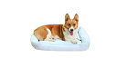 Mofech 猫 ベッド 犬 ベッド ひんやり ペット ソファー ひんやり 夏用 スクエア型 クールごろ寝マット 洗える 暑さ対策 アイスシルク生地 小中大型犬用 クッション ペット マット ベッド 犬猫兼用 熱中症防 吸熱素材 ブルー70CM*55CM*18CM