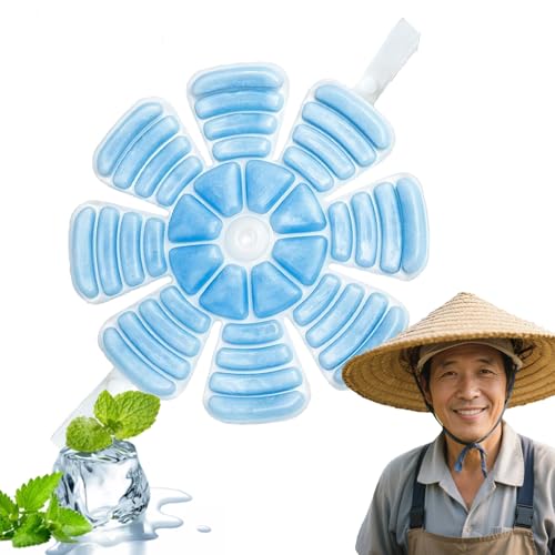 【28℃自然凍結 日本からの発送】帽子 保冷剤 暑さ対策グッズ 熱中症対策 グッズ 熱中症対策 頭 冷却 ヘッドクール 頭 冷やす グッズ 帽子に入れる保冷剤のサムネイル