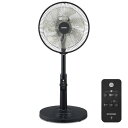 【】アイリスオーヤマ 扇風機 DCモーター リビング扇風機 フルリモコン式 AZ-LFD-307L-B