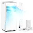 Joy Pebble スポットクーラー 2.6kW 7-10畳対応 工事不要 移動式エアコン 強力冷房 1日20L除湿 2階段風量送風 風向き調整 リモコン付き 24時間タイマー おやすみ機能 省エネ スポットエアコン 移動式 業務用 クーラー 置き型 冷風 送風 除湿