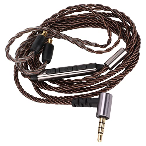 ヘッドフォンアップグレードケーブル 3.5mM A2DC プラグイヤホン交換コードマイクワイヤー制御付き CKS1100 E40 E50 E70 プロフェッショナルアクセサリー