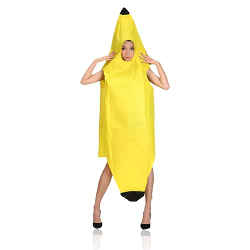 [ZTFT] バナナ コスプレ 着ぐるみ ハロウィン パーティ 仮装大人用全身 バナナ コスプレ おもしろ 面白..
