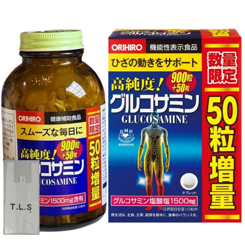 【1個＋オリジナル袋】オリヒロ 高純度 グルコサミン・コンドロイチン粒徳用 950粒(95日分)