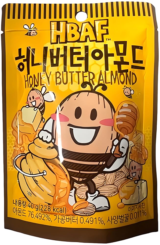 【韓国限定】ハニーバターアーモンド 40g アーモンド カシューナッツ マカダミア クルミ おつまみ 韓国..