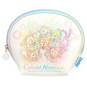 【東京ディズニーシー限定】 ポーチ「ダッフィー&フレンズ20周年 カラフルハピネス」人気 お土産 ディズニー グッズ プレゼント (ポーチ)