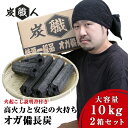 【2セット】 おが 炭 炭職人 オガ炭 20kg 10kg 2箱 オガ備長炭 高火力 長時間燃焼 煙少 白炭 オガ備長炭 白炭 高品質オガ炭 納得の燃焼時間と火力 BBQ お花見 キャンプ バーベキュー 薪ストー…