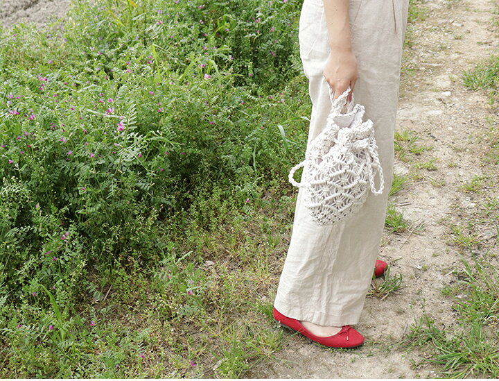 【クーポン発行中】 リュック 小さめ カギ編み 編み かごバッグ バッグ かばん海 プール 夏 リゾート かわいい おしゃれ コーデ 大人女子