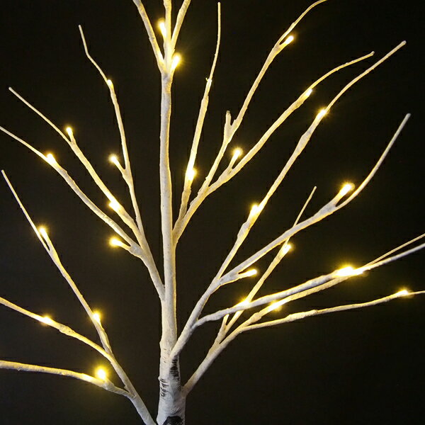 クリスマスツリー ブランチツリー 90cm C-13811 北欧 おしゃれLED led ブランチ ツリー ホワイト 白 白樺風