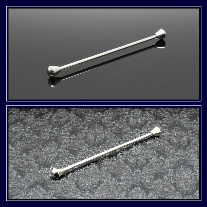 カラーピン シンプル ベーシック シルバー | カラーピン カラーバー カラークリップ ピンホールシャツ シンプル メンズ 使い方 結婚式 お洒落 シルバー 銀 ベーシック カジュアル 紳士用 スーツ プレゼント 父親 お祝