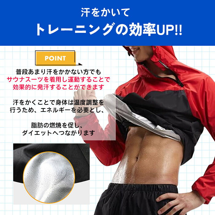 【楽天1位12冠】 暮labo サウナスーツ メンズ レディース 大きいサイズ おしゃれ 上下 セット 上下セット スポーツ トレーニングウェア ジャージ ダイエット お腹 足 洗濯 ストレッチ 発汗 ダイエットスーツ 減量 送料無料 ギフト プレゼント