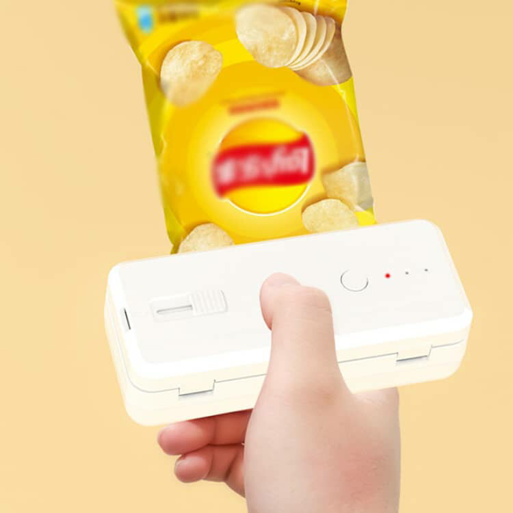 3段階モード 密封保管 マグネット 10cm フードシーラー シーラー 充電式 お菓子 圧...