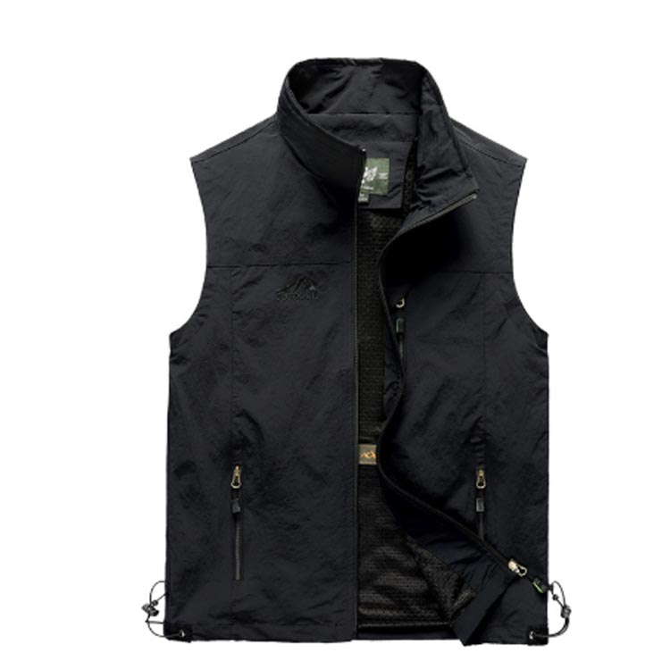 前開き ベスト メンズ ミリタリーベスト 通気性 スポーツベスト 作業服 ゴルフウェア 通勤 裏メッシュ カジュアル アウトドア 春夏 制服 上着 男性 お釣りベスト 紳士 防風 ウィンドブレーカー 薄手 カメラマン キャンプ チームウエア trendyboutique-10001108 Trendy Boutique サンプル画像2