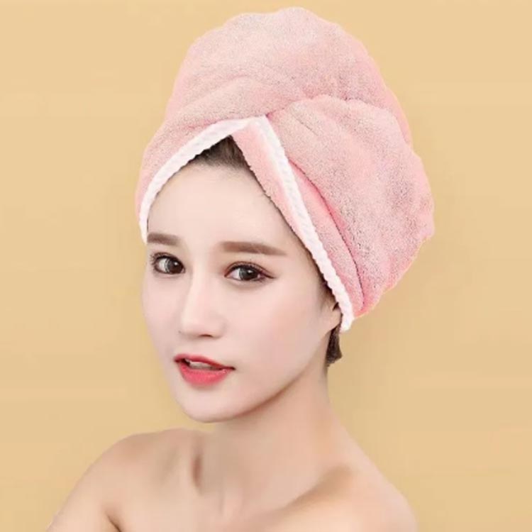 タオルキャップ 厚手 ヘアタオル ヘアドライタオル 髪 レディース 速乾 両面用 吸...