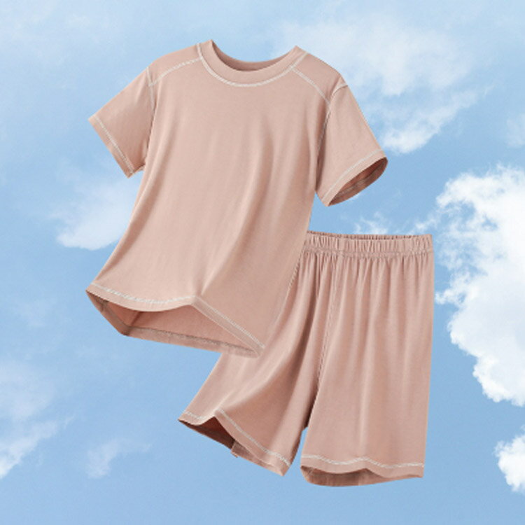ショートパンツ 涼しい 通気 半袖パジャマ 半袖パジャマ 夏 モダール生地 柔らかい 男の子 半袖tシャツ キッズ 上下セット 女の子 子供服 ルームウェア 部屋着 お出かけ シンプル カジュアル セットアップ トップス 短パン 夏用