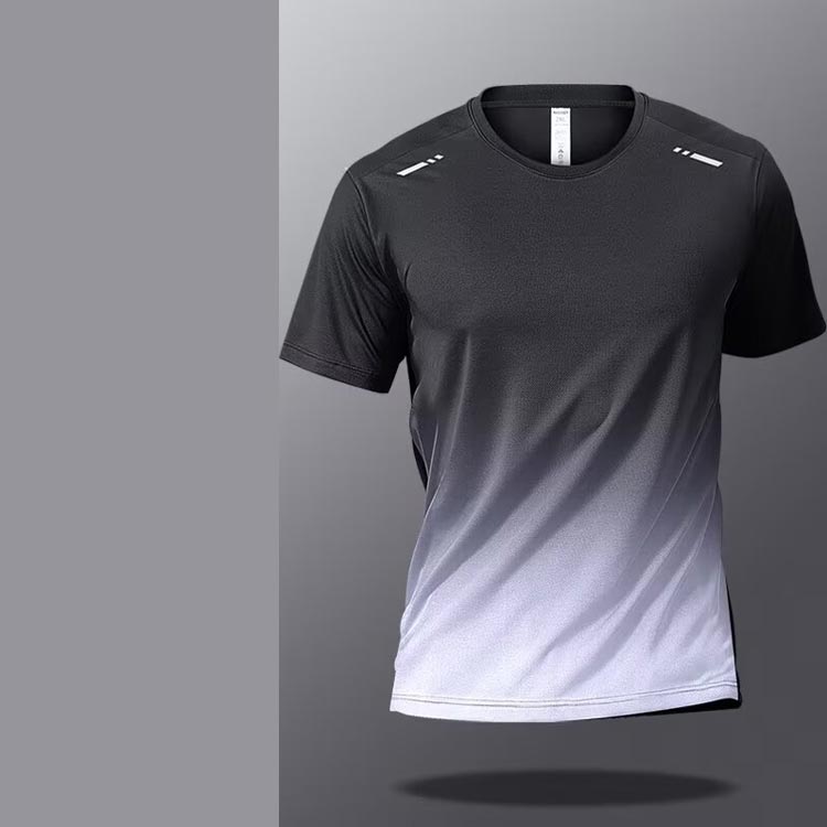 【2枚セット】半袖 Tシャツ 吸汗速乾 スポーツ カジュアル 大きいサイズ ストレッチ 通気性 ランニング 夏服 メンズ 接触冷感 Tシャツ トップス トレーニング クルーネック 夏物 運動着 普段着 インナー バイク 釣り キャンプ trendyboutique-10002427 Trendy Boutique サンプル画像2