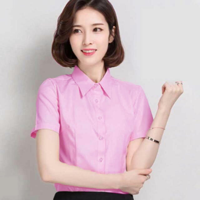 ブラウス シャツ 長袖/半袖 レディース スーツ インナー ビジネス オフィス 事務服 形態安定 ワイシャツ 白 長袖シャツ シワになりにくい 秋 冬 春夏 フォーマル リクルート 就活 OL 事務服 制服 ユニフォーム 無地 黒 大きいサイズ 通勤 trendyboutique-10002741 Trendy Boutique サンプル画像2