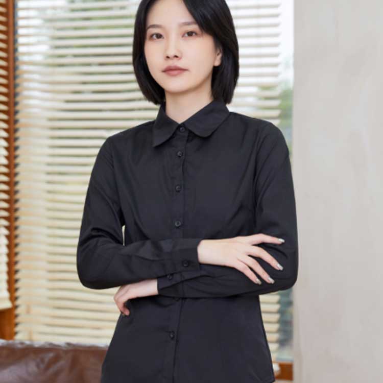 ブラウス シャツ 長袖/半袖 レディース スーツ インナー ビジネス オフィス 事務服 形態安定 ワイシャツ 白 長袖シャツ シワになりにくい 秋 冬 春夏 フォーマル リクルート 就活 OL 事務服 制服 ユニフォーム 無地 黒 大きいサイズ 通勤 trendyboutique-10002741 Trendy Boutique サンプル画像3