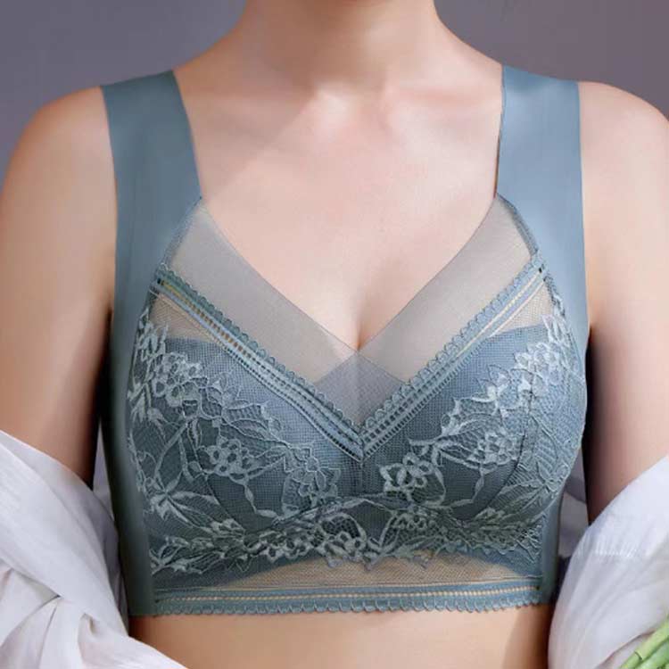 ブラジャー フルカップ レース ブラジャー 小さく見せるブラジャー ブラ ブラジャー 胸を小さく見せるブラ 脇高 大きな胸を小さく見せるブラ 胸が小さく見えるブラ 下着 かわいい 補正下着 脇肉 背中 スッキリ 着瘦せブラ レディース 大きいサイズ ナイトブラ trendyboutique-10000843 Trendy Boutique サンプル画像2