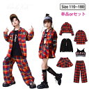 キッズ ダンス衣装 赤 チェック 単品orセット チアガール ステージ衣装 韓国風 子供服 ヒップホップ へそ出し 男の子 女の子 上下セット おしゃれ シャツ スカート ショートパンツ ストリート ジャズダンス 演出服 カッコイイ 110 -180