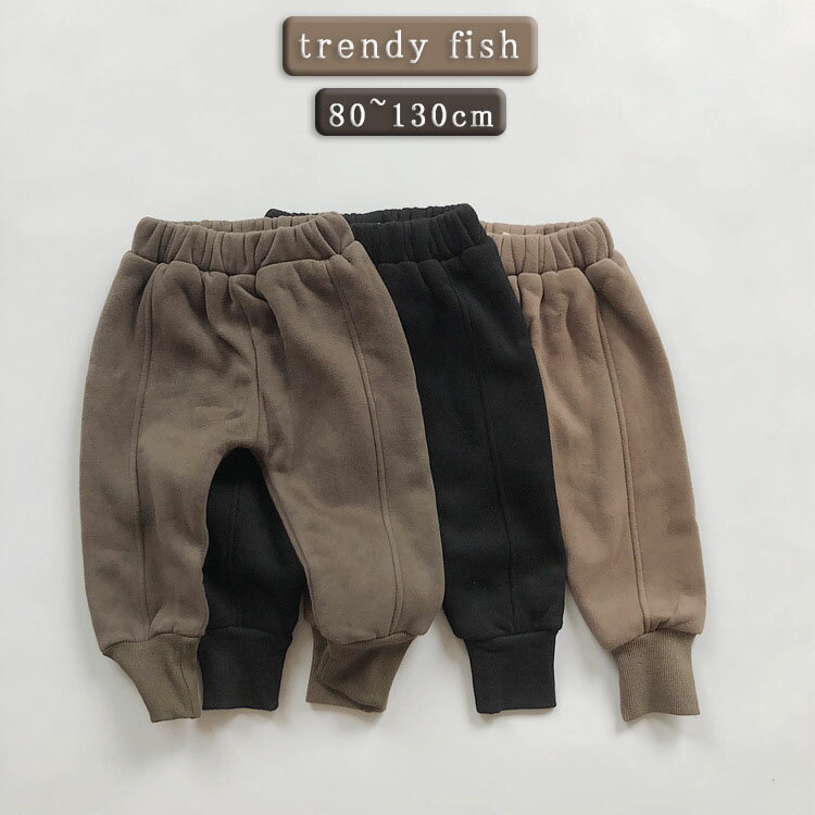 パンツ ズボン キッズ 子ども 子供 男の子 女の子 厚手 裏起毛 冬 アンクルバンデッドパンツ 防寒 保温 ゴムウエスト 暖かい 温かい こども ボーイズ ガールズ ボトムス 通学 カジュアル ブラウン グレー ブラック ヴィンテージ 運動 スポーツ