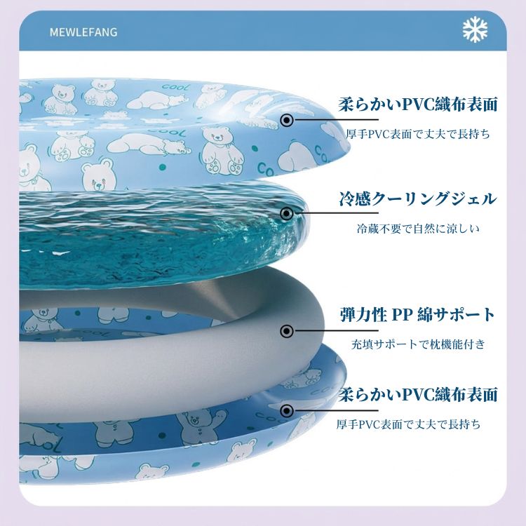 ペットベッド 丸型 夏用 冷感 ペット ひんやりマット 防水 クールマット 犬 噛む ...