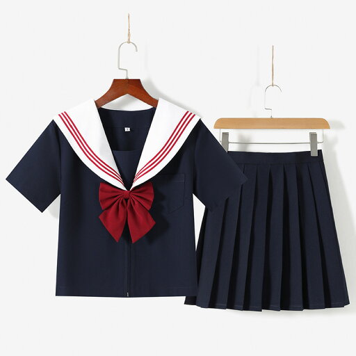 制服 セーラー服 学生服 女子学生 女子高生 中学生 大人 コスプレ ハロウィン衣装 セーラー 仮装 コスチューム コス セーラー服 半袖 長袖 ハロウィンコスプレ プリーツスカート ネイビー レディース 制服 上下セット スカート コスプレ衣装cos コス 学園祭 余興 学際