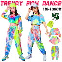 セットアップ ヒップホップ ダンス衣装 女の子 ジャズ ダンス トップス ガールズ 絞り染め キッズ ダンス へそ出し 団体服 タイダイ 半袖 長袖 Tシャツ パンツ 帽子 演出服 応援団 社交ダンス hiphop K-pop 舞台 派手 原宿系 ダンスウェア 110 120 130 140 150 160 170 180