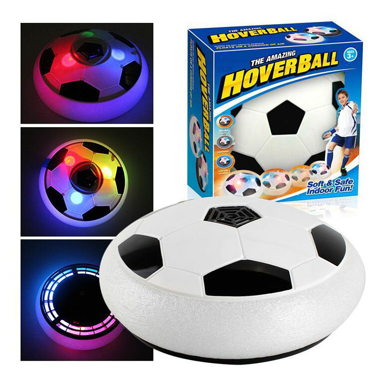 室内で手軽に楽しめる浮遊サッカーボール。LEDライトと音楽が盛り上げ、親子でキック遊びができます。大ぶりサイズで、電池式なのでどこでも遊べます ★お客様都合よりキャンセル希望の場合、出来るだけ注文から2営業日以内ご連絡お願い致します。2営業日以降になると、取り寄せ手数料が発生する場合があり、ご了承お願いします。（営業日時間 月曜〜土曜 9：00〜18：00）★沖縄など離島地域、送料は1500円になります。★モニターの環境によって、実物と色見が多少異なる場合がございますのでご了承下さい。★大変恐れ入りますがご注文後に商品が品切れとなってしまった際には、メールもしくは電話にてご連絡いたします。