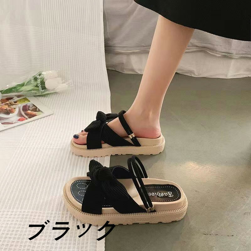 TRENDY FISHのサンダル レディース 女性用 スビーチサンダル スリッパ ガールズ 女の子 おしゃれ 涼しい 蒸れない 厚底 ソールで衝撃吸収 痛くない 歩きやすい 疲れにくい アウトドア 夏用 普段使い｜アングル2