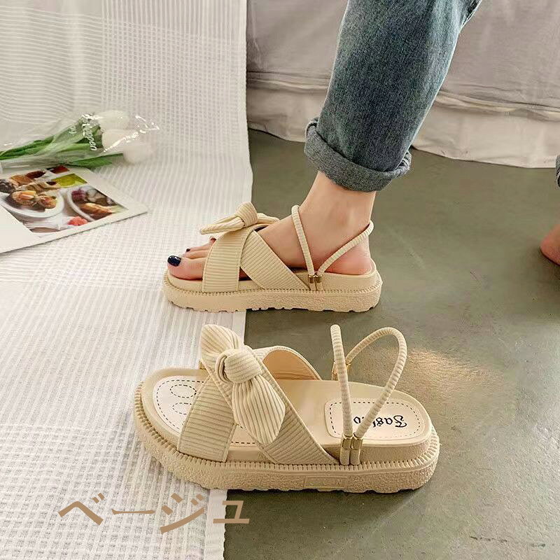 TRENDY FISHのサンダル レディース 女性用 スビーチサンダル スリッパ ガールズ 女の子 おしゃれ 涼しい 蒸れない 厚底 ソールで衝撃吸収 痛くない 歩きやすい 疲れにくい アウトドア 夏用 普段使い｜アングル3