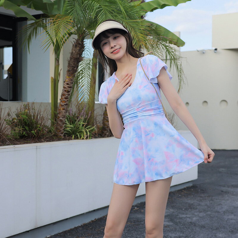 水着 レディース ワンピース 半袖 体型カバー水着 ノーワイヤー 背中開き バックシャン 露出控えめ Vネック 小胸 女の子 高校生 ママ水着 オトナ女子 かわいい 20代 30代 40代 50代 大きいサイズ 太もも お腹 二の腕 ぽっちゃり