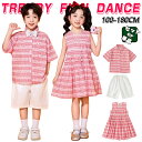 チェック柄 ワンピース ピンク ホワイト チアガール キッズ ダンス衣装 子供服 可愛い 半袖シャツ 短パン ショーツ 女の子 男の子 HIPHOP JAZZ 幼稚園 合唱団 応援団 発表会 舞台服 個性派 K-POP 演出服 練習着 団体服 ステージ衣装 派手 100-180cm