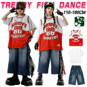 レッド バスケットボール ベスト チョッキ ダンス 衣装 キッズ セットアップ 韓国 k-pop ヒップホップ 女の子 男の子 かっこいい ゆったり 半袖 Tシャツ トップス デニムパンツ スポーツ レジャー 子供服 ステージ衣装 ジャズダンス 団体服 練習着 発表会 演出服 110-180cm