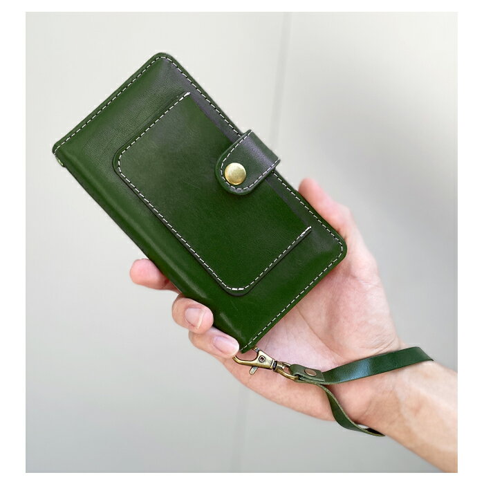 トレンディストーンのストラップ 本革 栃木レザー ナスカン付き マルチストラップ 携帯ストラップ レザー 携帯 スマホ キーホルダー パスケース 定期入れ リストストラップ 革 牛革 手帳型 スマホケース 落下防止 レディース メンズ こだわり親父｜アングル2