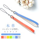 ストラップ 本革 エレガントな型押し 携帯ストラップ レザーストラップ レザー アクセサリー スマホアクセサリー リストストラップ 落下防止 マルチストラップ 革 定期入れ パスケース 手帳型 スマホ(2)