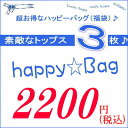 お一人様1点限り・・・HAPPY☆BAG　素敵なトップス(長袖＆七分袖）計3枚入って2200円 人気福袋　/　 レディース　ファッション　/　トッ..