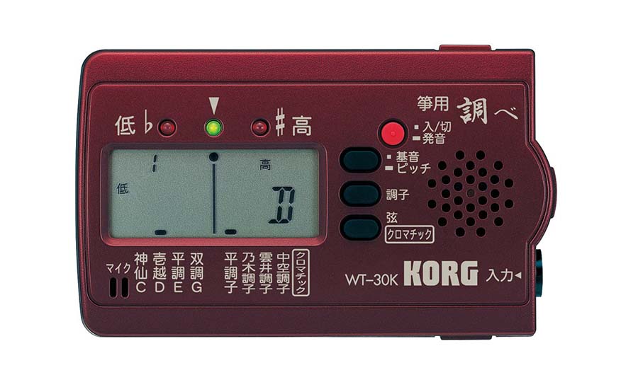 箏用 琴用 チューナーKORG WT-30Kコンパクトサイズの和楽器専用チューナー【調べ】