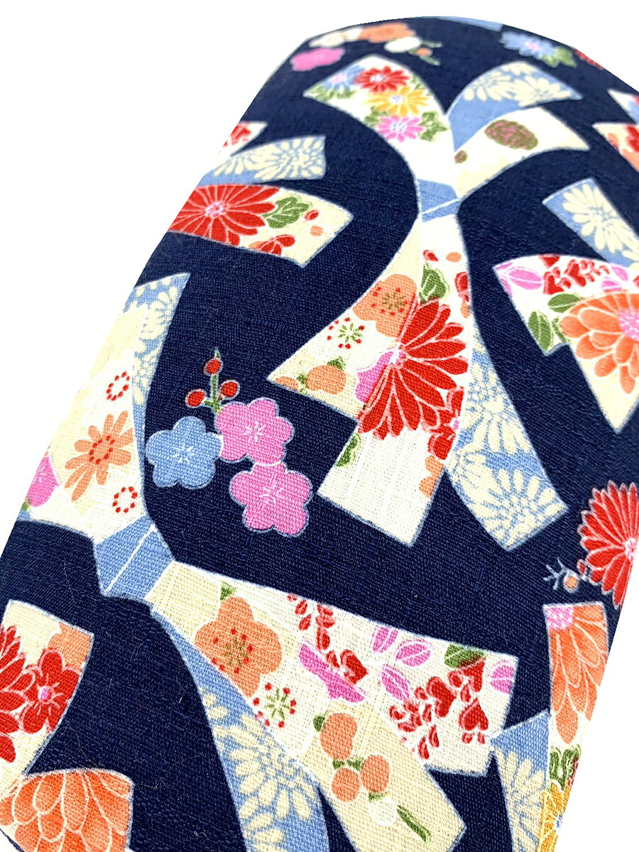 三味線shop TRES LINEASの五厘大【 胴掛 小紋 (紐付) 】民謡・小唄三味線用 胴掛け紐付き 小紋柄｜アングル2