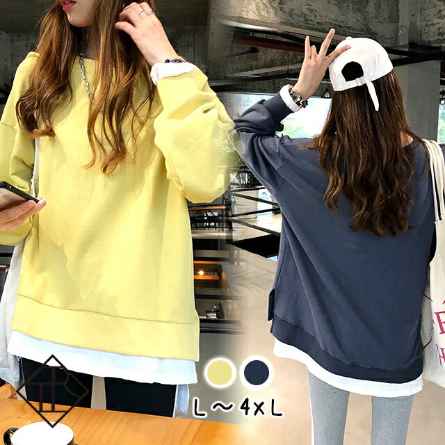 【5%OFFクーポン+P4倍】トップス トレーナー カットソー レディース 長袖 ロンT トップス 