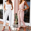 オールインワン カジュアル セットアップ レディース サロペット パンツドレス ジャンプスーツ 上下セット リネン コットン 新作 人気 SNS映え フェミニン...