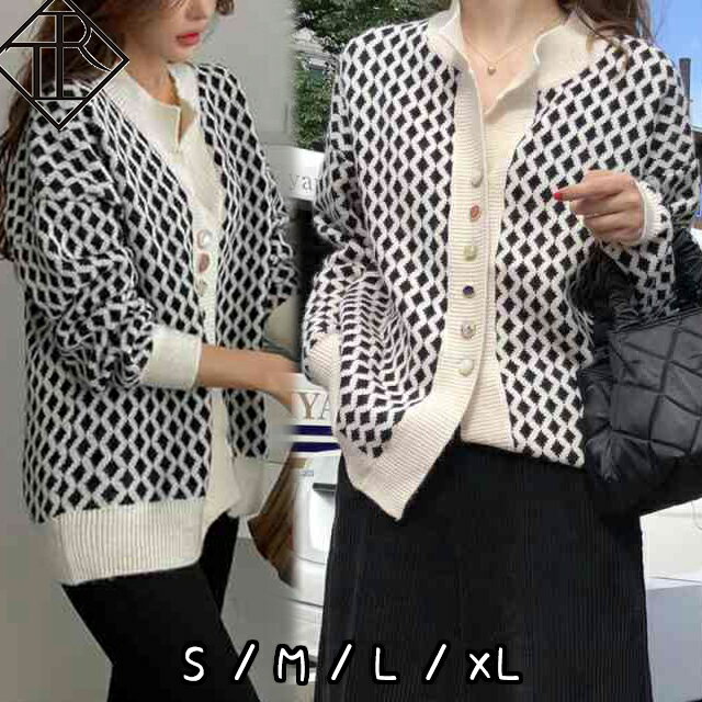 【6時間限定10%OFF!】ニット カーディガン ニットコート カーデ ショート丈 厚手 ゆったり 体型カバー 長袖 コーディガン 秋冬 トップス 前開き アウ...