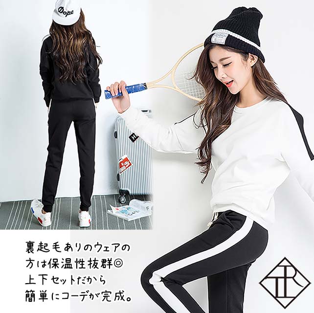 セットアップ レディース ジャージ パンツ 上下セット 長袖 ルームウェア スポーツウェア フード付き ウエストゴム 綿 ラウンドネック ステイホーム おすすめ 黒 灰色 紺 M Xl S 可愛い ライン 大きいサイズ 2xl スエット 品数豊富 おうち時間 白 L バイカラー 部屋着